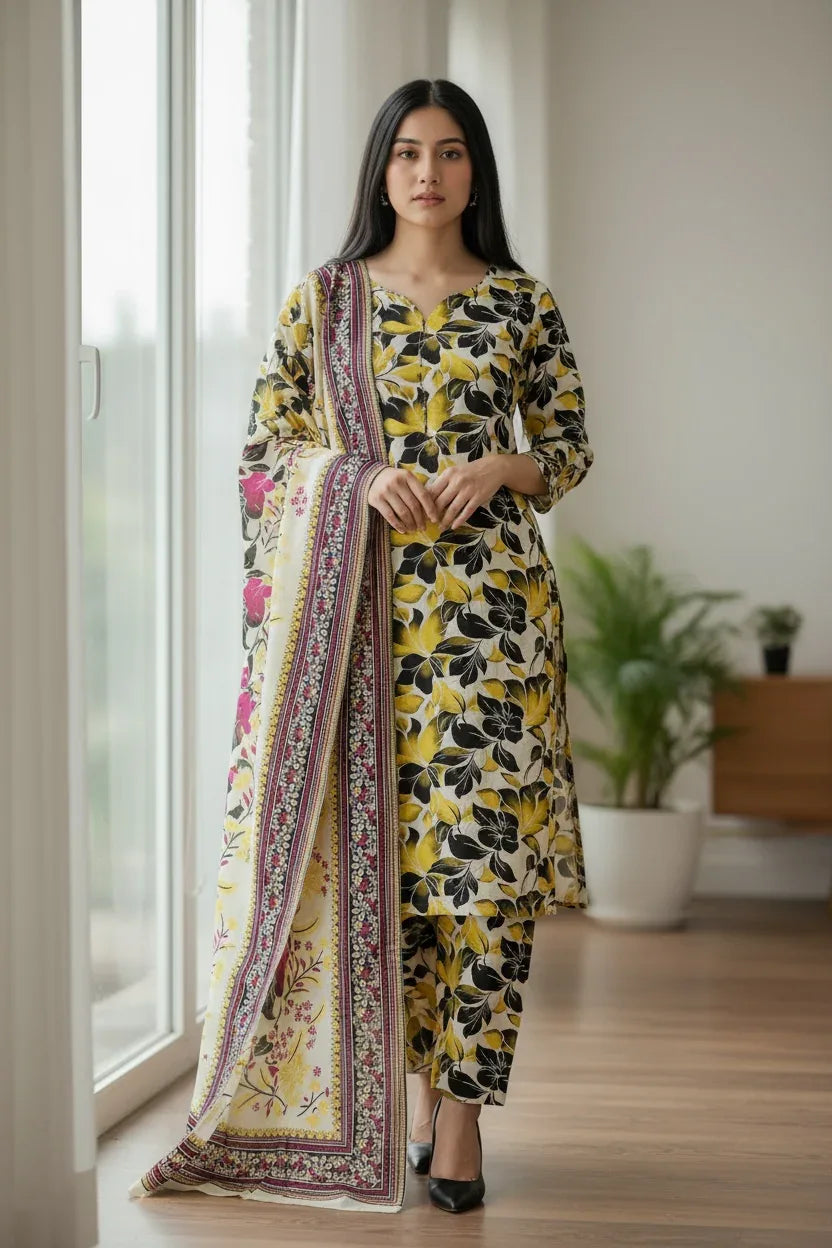 KHADDAR | 3PC | Bin Saeed - ZNH Textile 