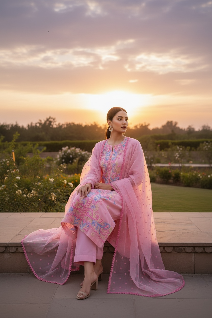 Bareeze | Unstitched | Lawn |Embroidered | 3Pcs