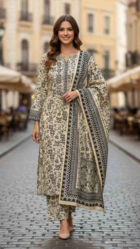 KHADDAR | 3PC | Bin Saeed - ZNH Textile 