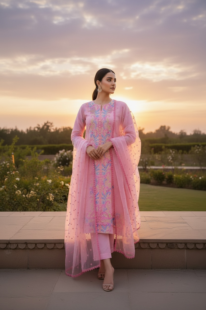 Bareeze | Unstitched | Lawn |Embroidered | 3Pcs