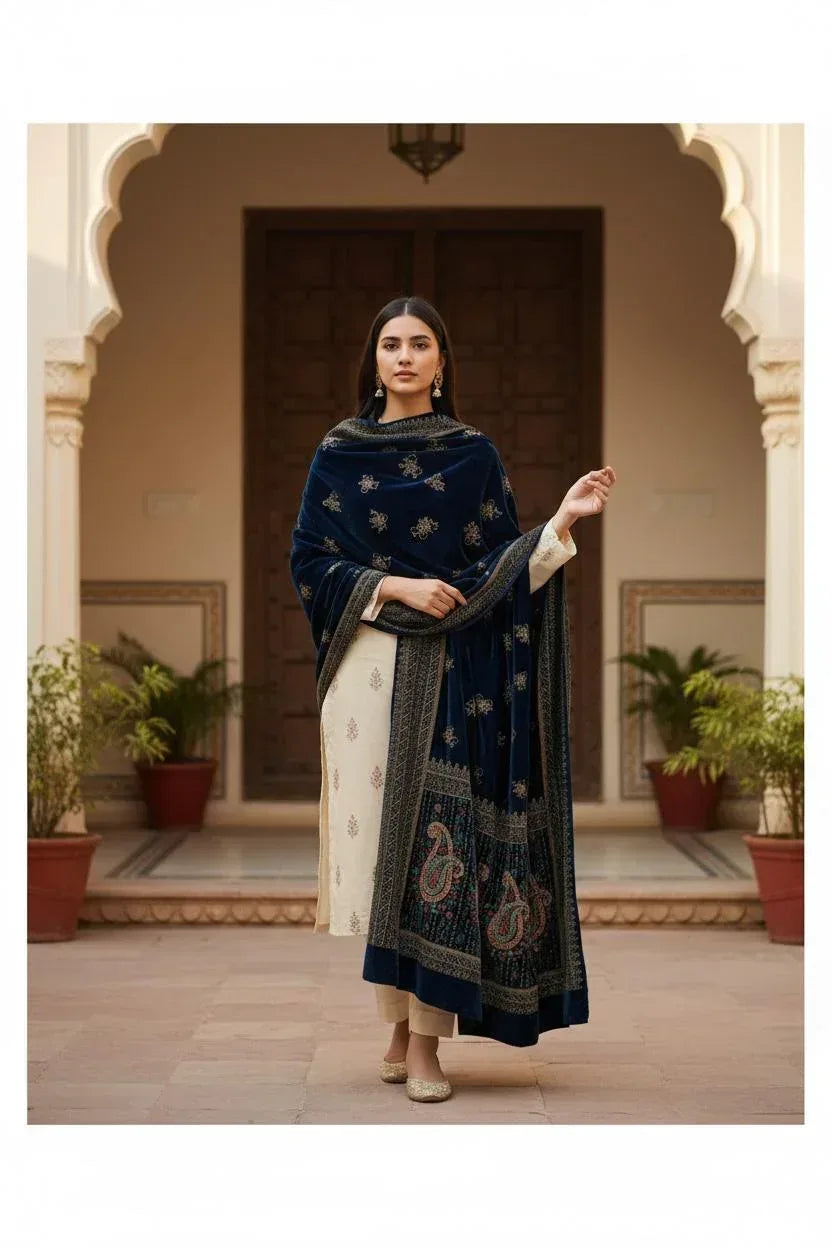 Bareeze Luxury Velvet Shawl Test - ZNH Textile 