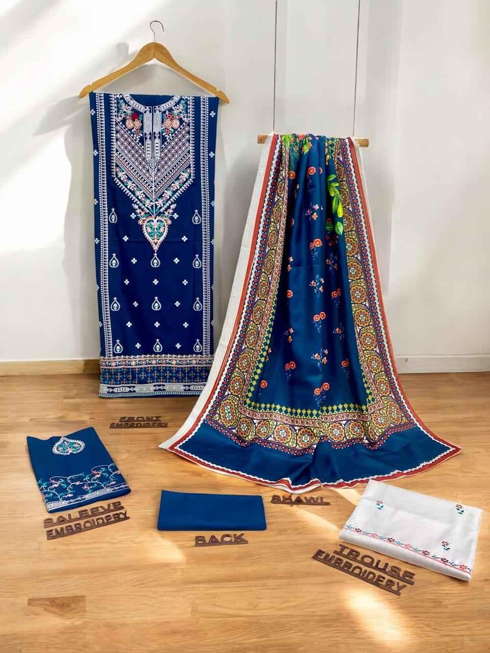 Coco by Zara Shahjahan | Luxury embroiderd | Dhanak - ZNH Textile 