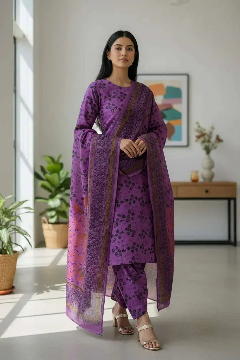 KHADDAR | 3PC | Bin Saeed - ZNH Textile 