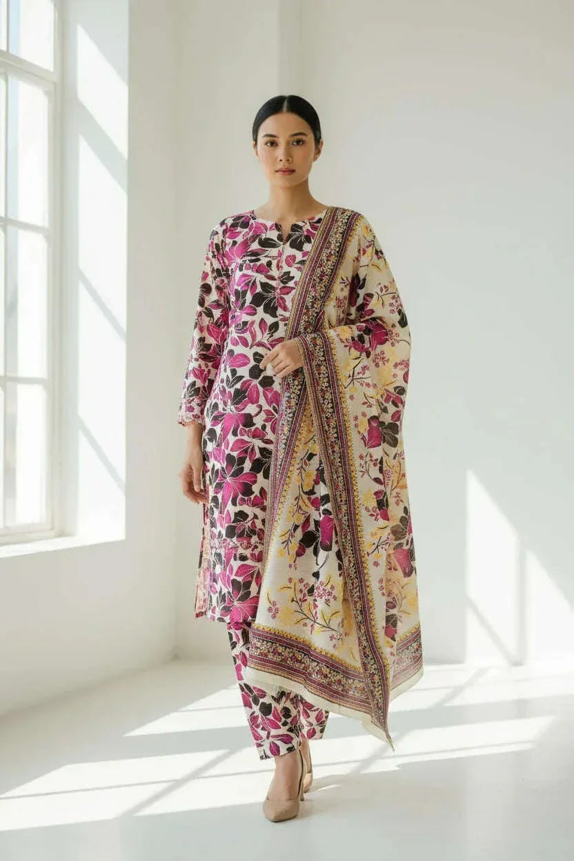 KHADDAR | 3PC | Bin Saeed - ZNH Textile 