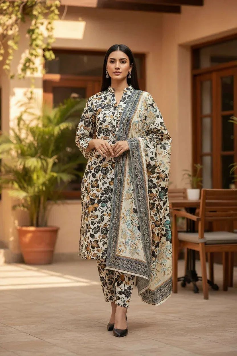KHADDAR | 3PC | Bin Saeed - ZNH Textile 