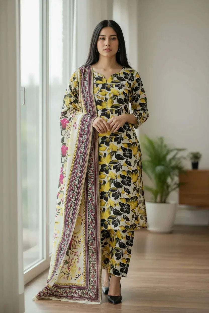 KHADDAR | 3PC | Bin Saeed - ZNH Textile 
