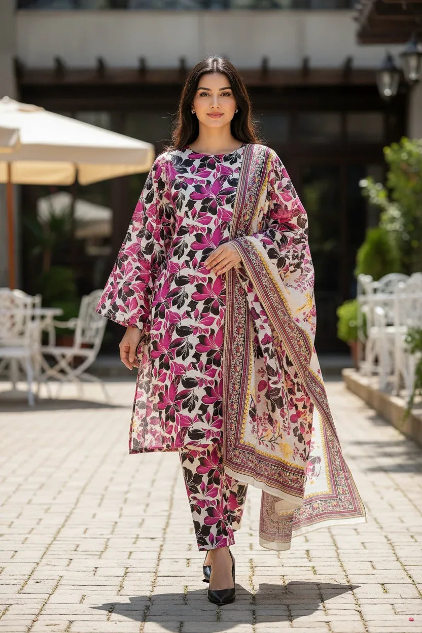 KHADDAR | 3PC | Bin Saeed - ZNH Textile 