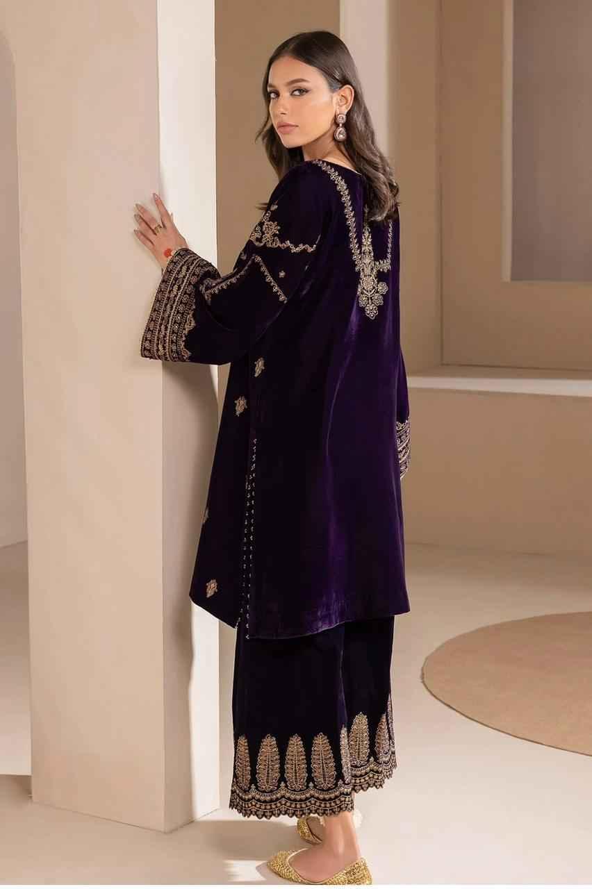 Luxury | Velvet | Embroidered | 3 pcs - ZNH Textile 