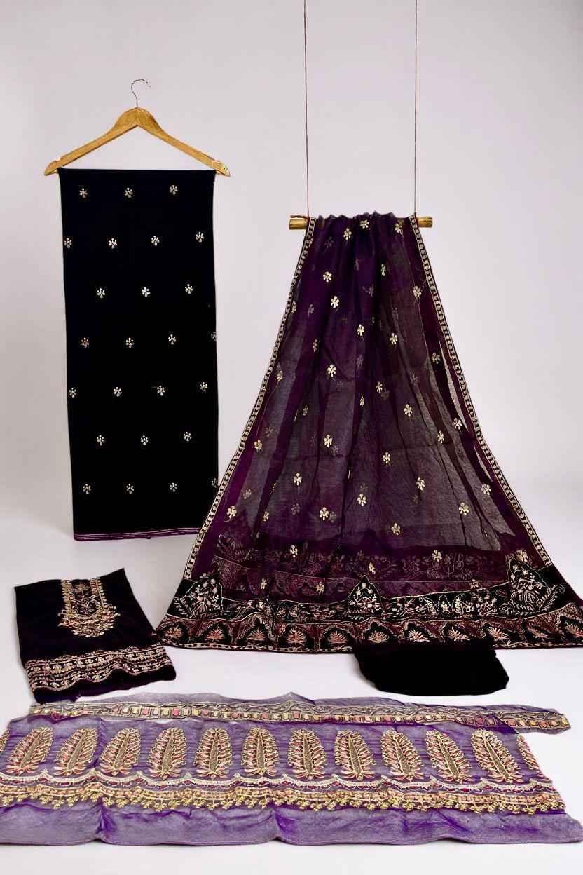 Luxury | Velvet | Embroidered | 3 pcs - ZNH Textile 