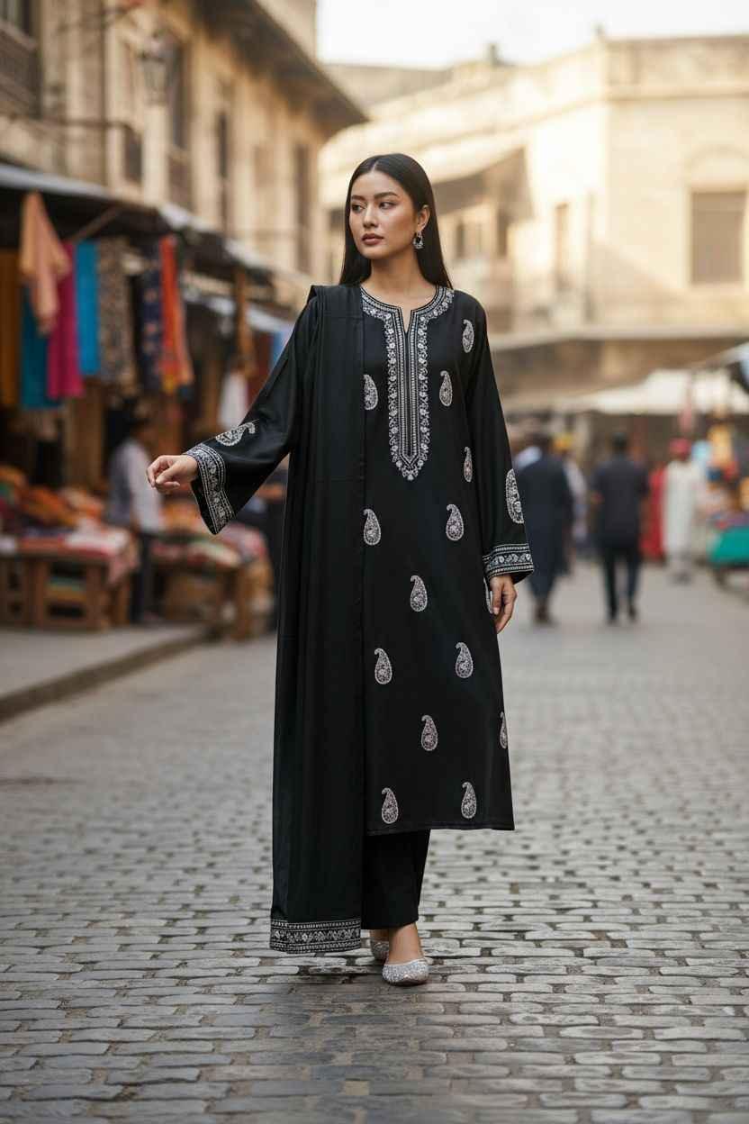 Bareeze | Embroidered | 3pc | Dhanak - ZNH Textile 