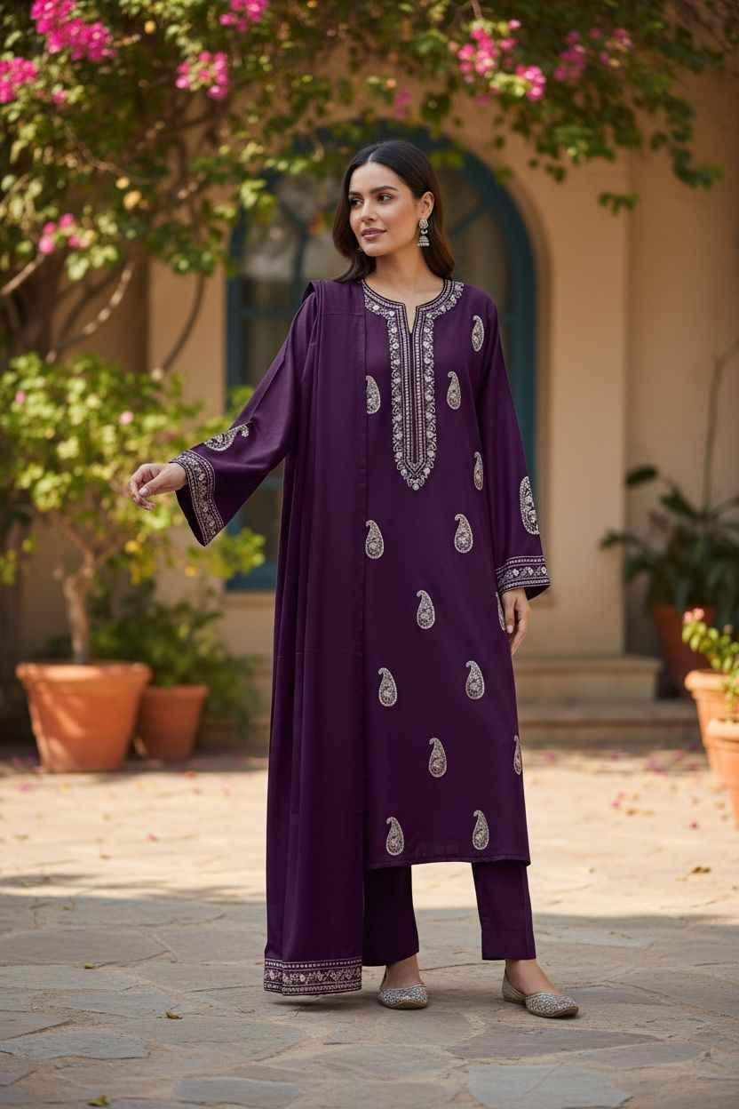 Bareeze | Embroidered | 3pc | Dhanak - ZNH Textile 