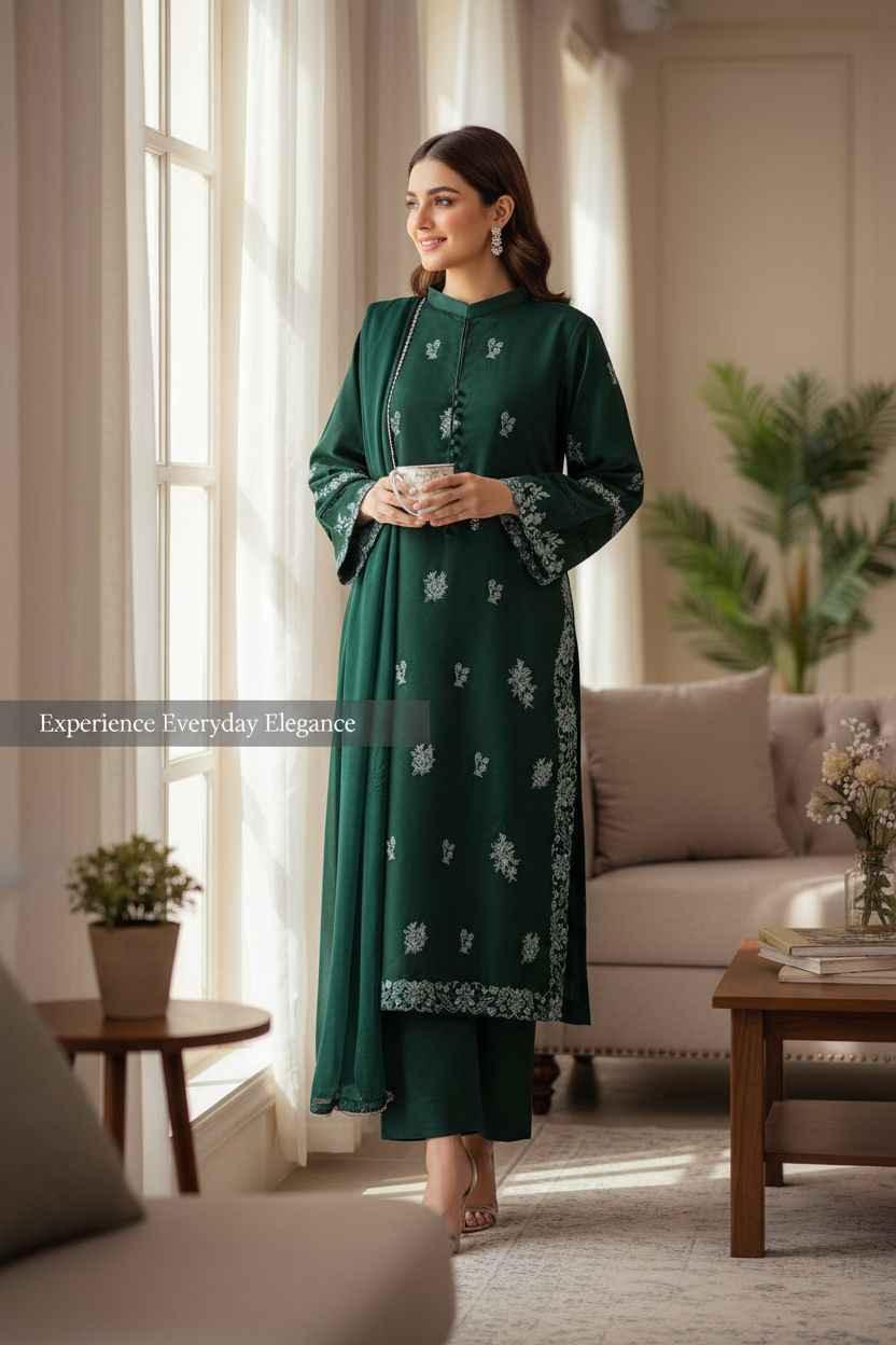 Bareeze | Embroidered | 3pc | Dhanak - ZNH Textile 