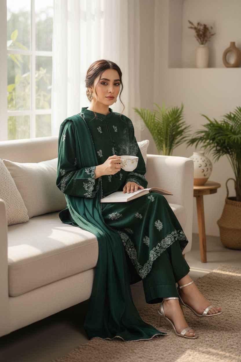 Bareeze | Embroidered | 3pc | Dhanak - ZNH Textile 