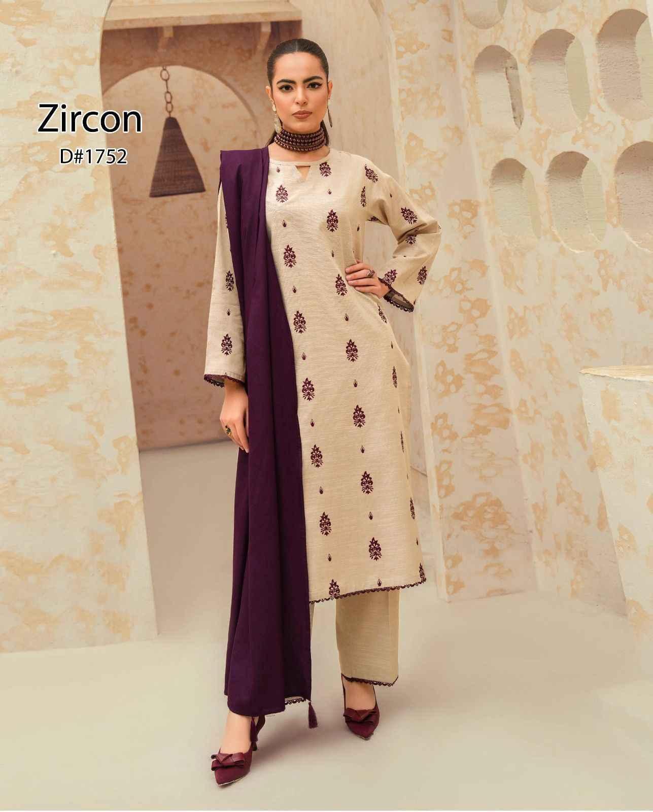 Bareeze | Embroidered | 3pc | Dhanak - ZNH Textile 