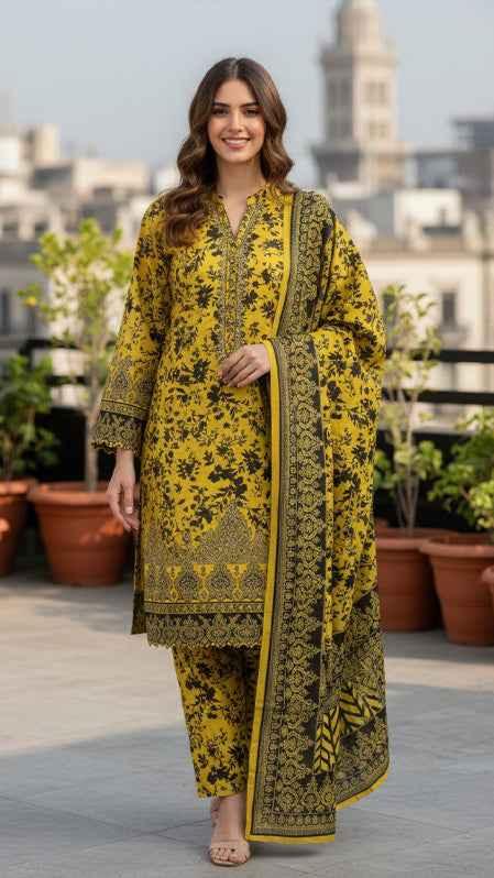 KHADDAR | 3PC | Bin Saeed - ZNH Textile 
