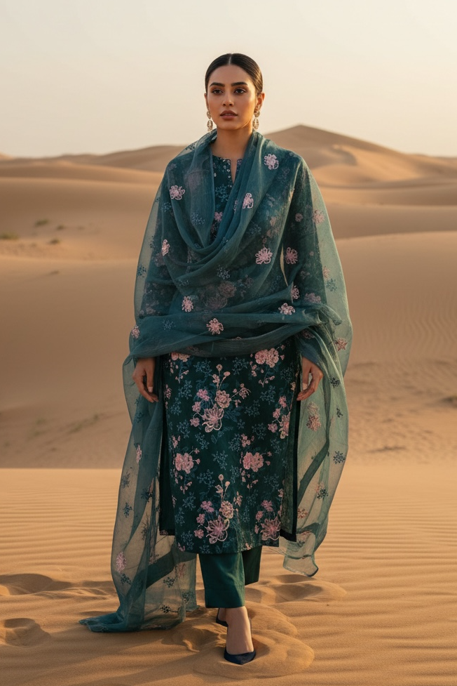 Bareeze | Unstitched | Lawn |Embroidered | 3Pcs
