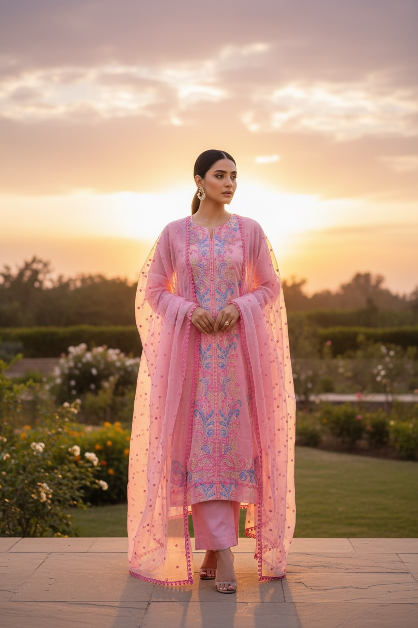 Bareeze | Unstitched | Lawn |Embroidered | 3Pcs