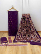 Bareeze Unstitched | Luxury Dhanak Embroidered 3PC | Laser Cut Shawl - ZNH Textile 