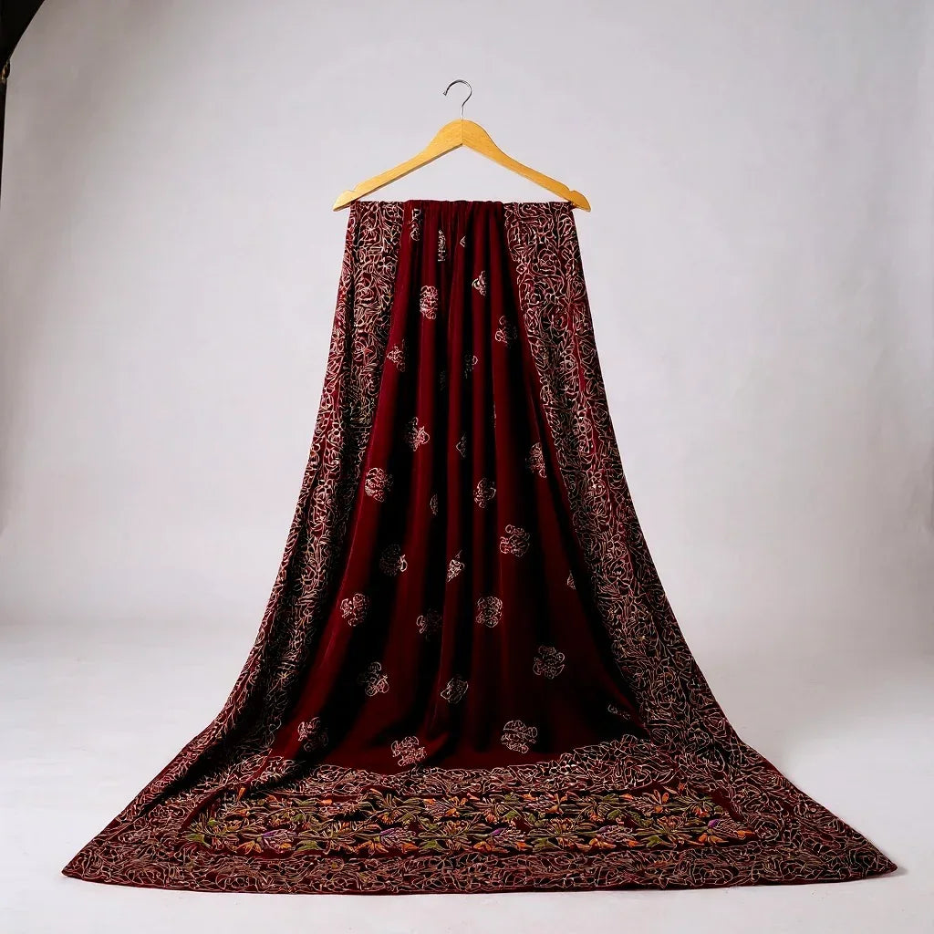 Bareeze Luxury Velvet Shawl Test - ZNH Textile 