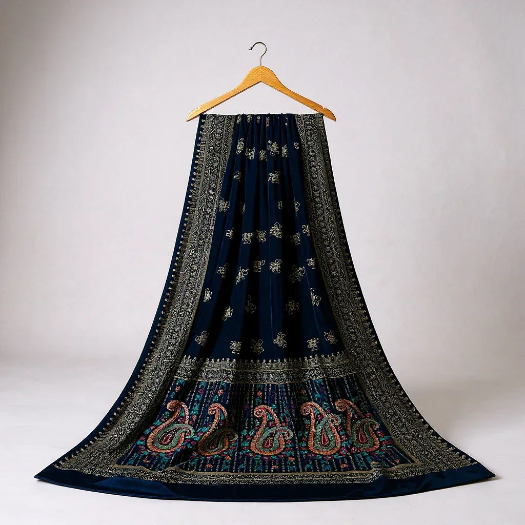 Bareeze Luxury Velvet Shawl Test - ZNH Textile 