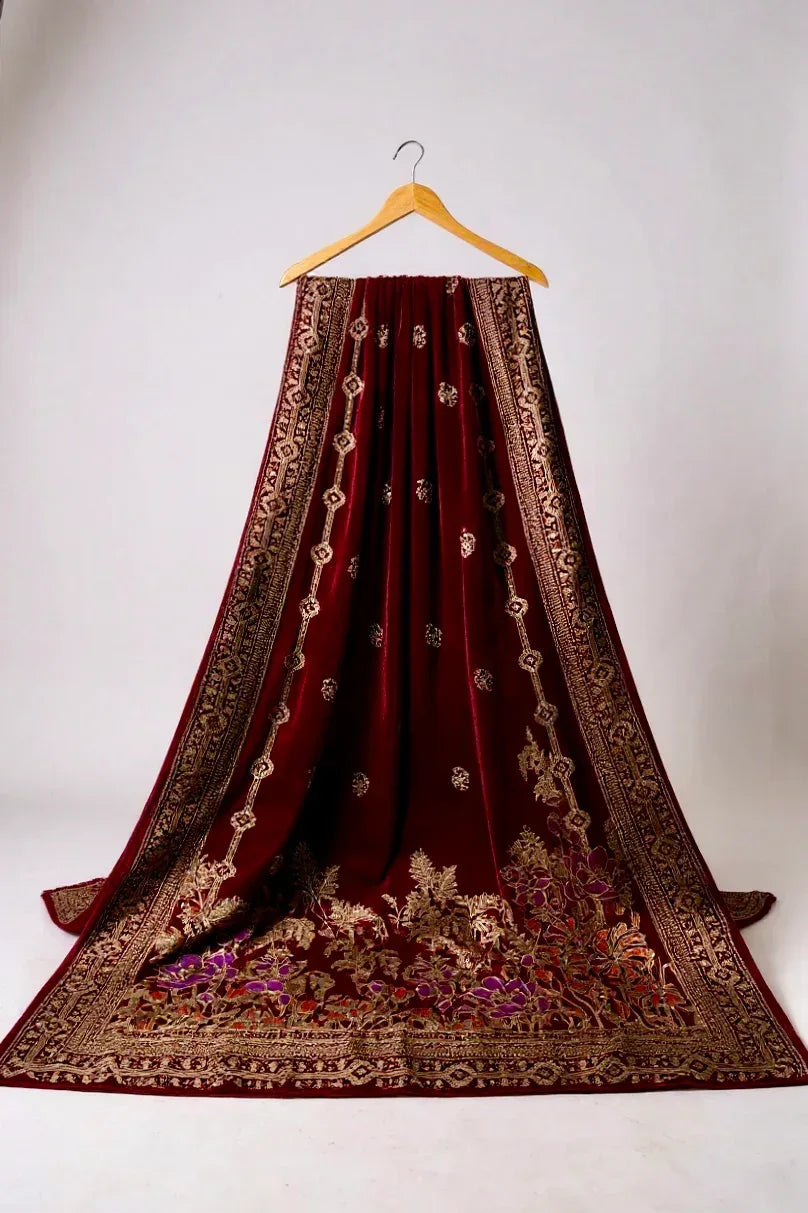 Bareeze Luxury Velvet Shawl Test - ZNH Textile 