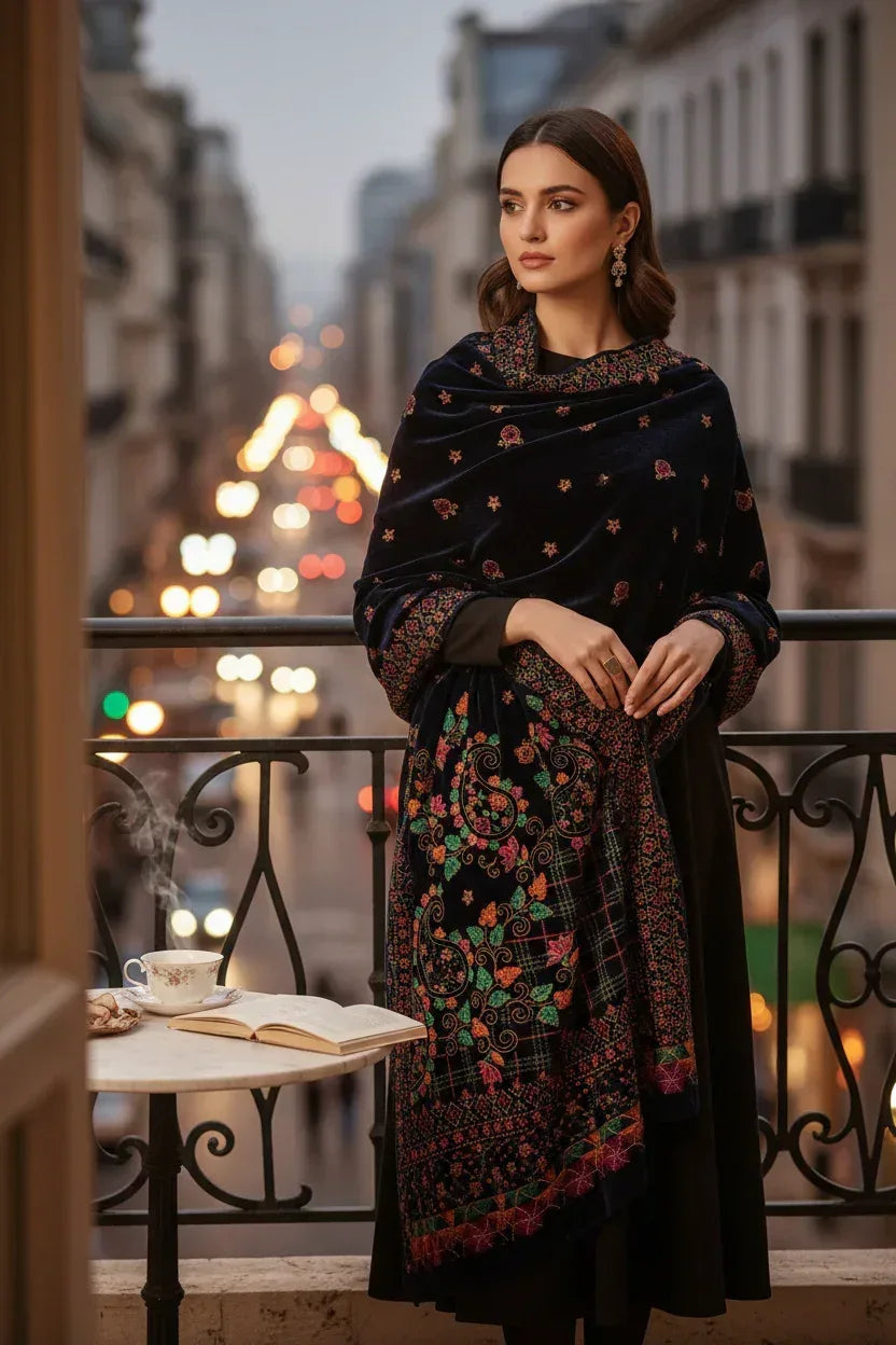 Bareeze Luxury Velvet Shawl Test - ZNH Textile 