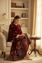 Bareeze Luxury Velvet Shawl Test - ZNH Textile 