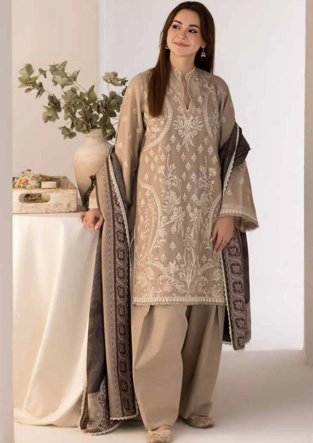 SOBIA NAZIR - 3PC DHANAK EMBROIDERED - ZNH Textile 