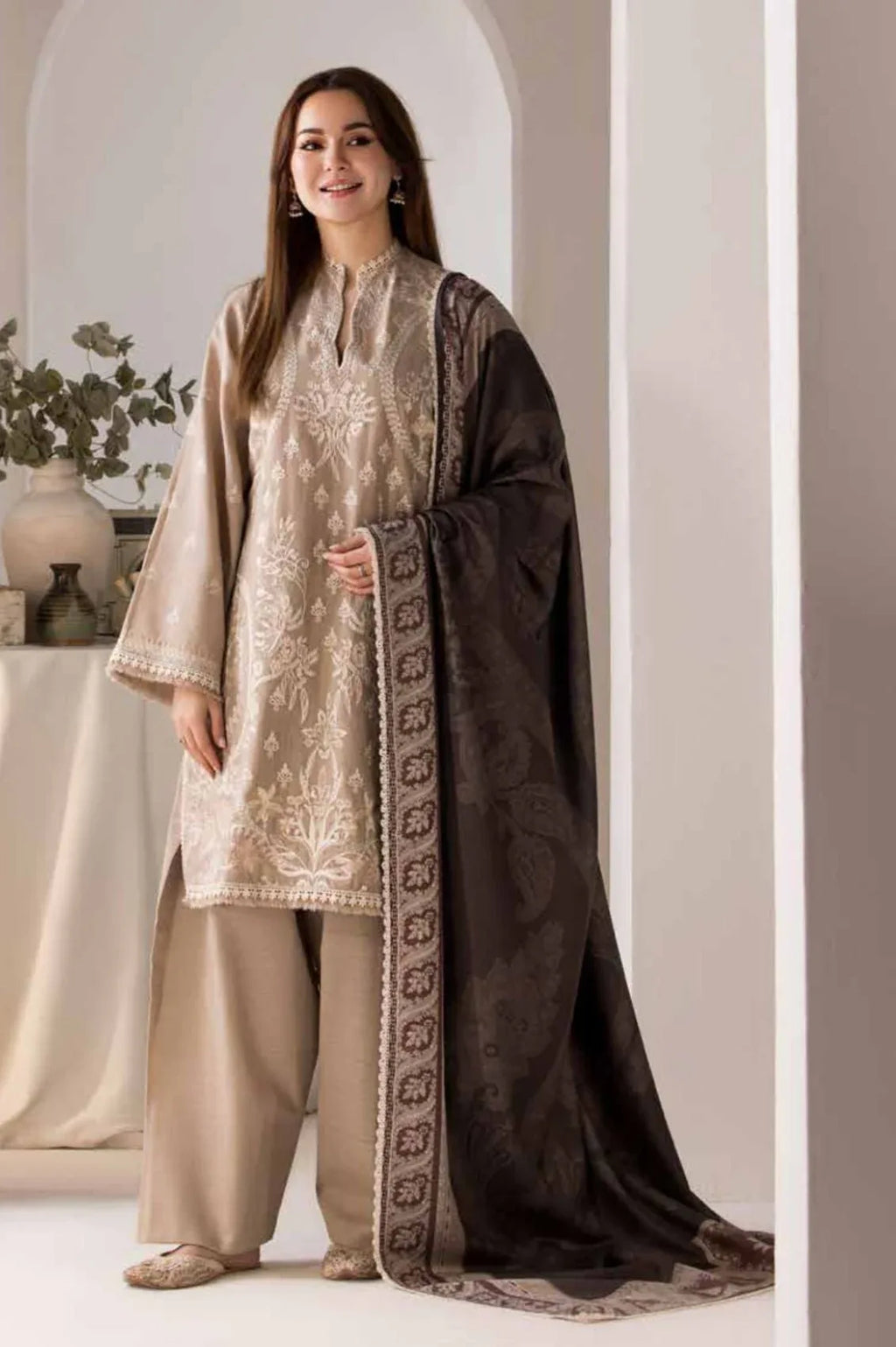 SOBIA NAZIR - 3PC DHANAK EMBROIDERED - ZNH Textile 