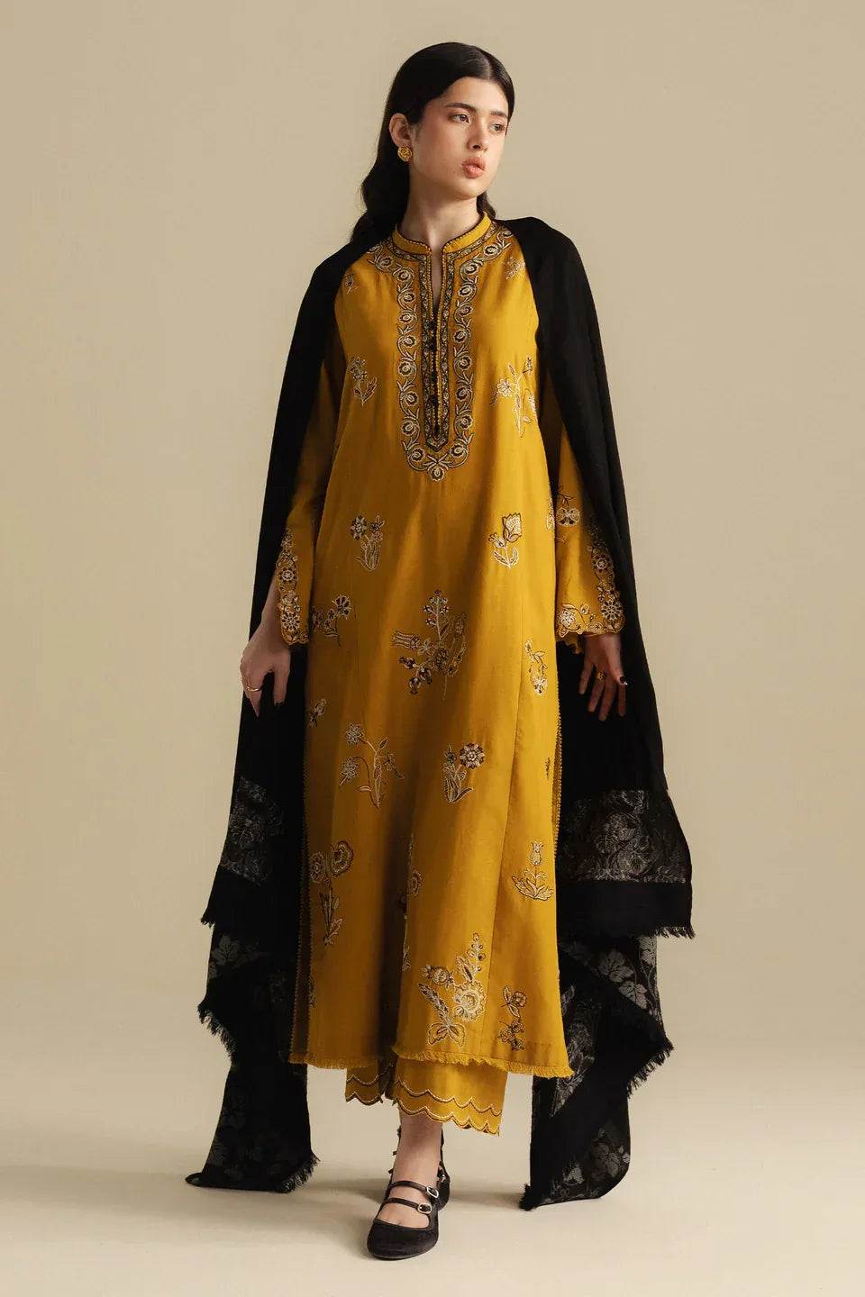 COCO by Zara Shahjahan | Embroidered 3pc | Unstitched - ZNH Textile 