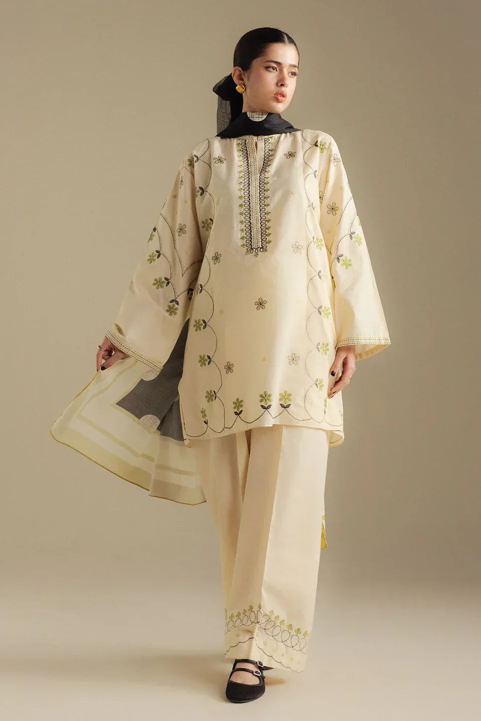 COCO by Zara Shahjahan | Embroidered 3pc | Unstitched - ZNH Textile 