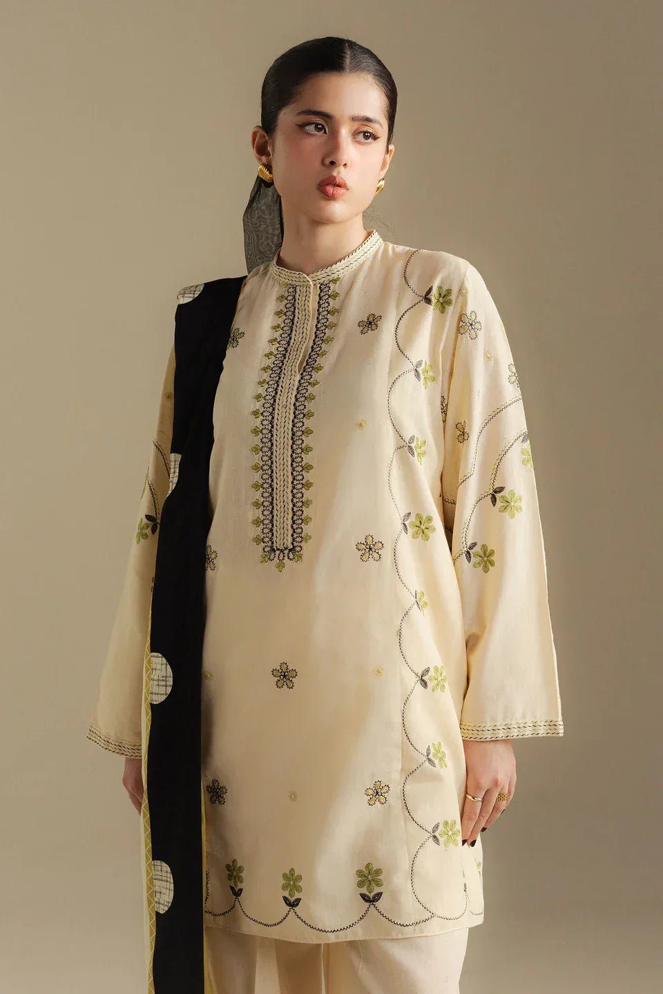 COCO by Zara Shahjahan | Embroidered 3pc | Unstitched - ZNH Textile 
