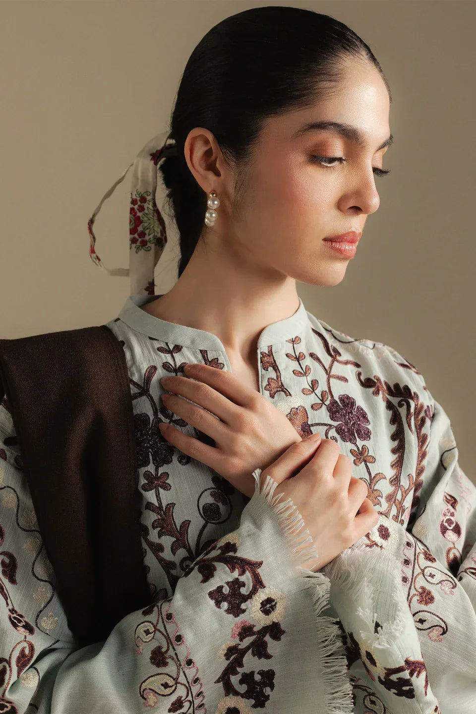 COCO by Zara Shahjahan | Embroidered 3pc | Unstitched - ZNH Textile 