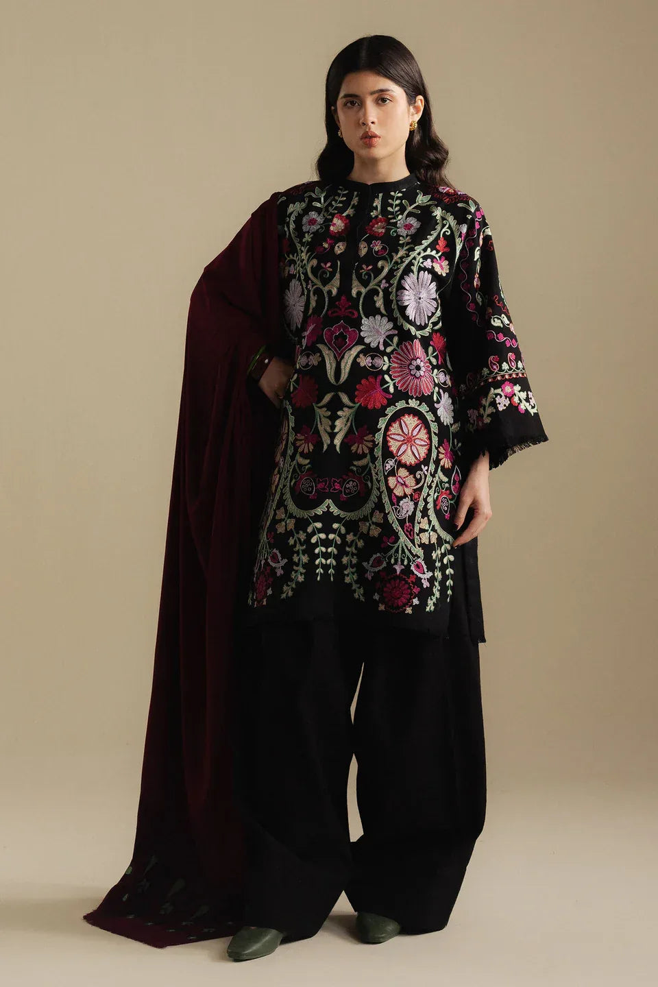 COCO by Zara Shahjahan | Embroidered 3pc | Unstitched - ZNH Textile 