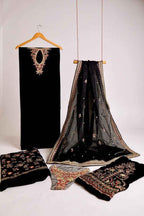 Luxury | Velvet | Embroidered | 3 pcs - ZNH Textile 