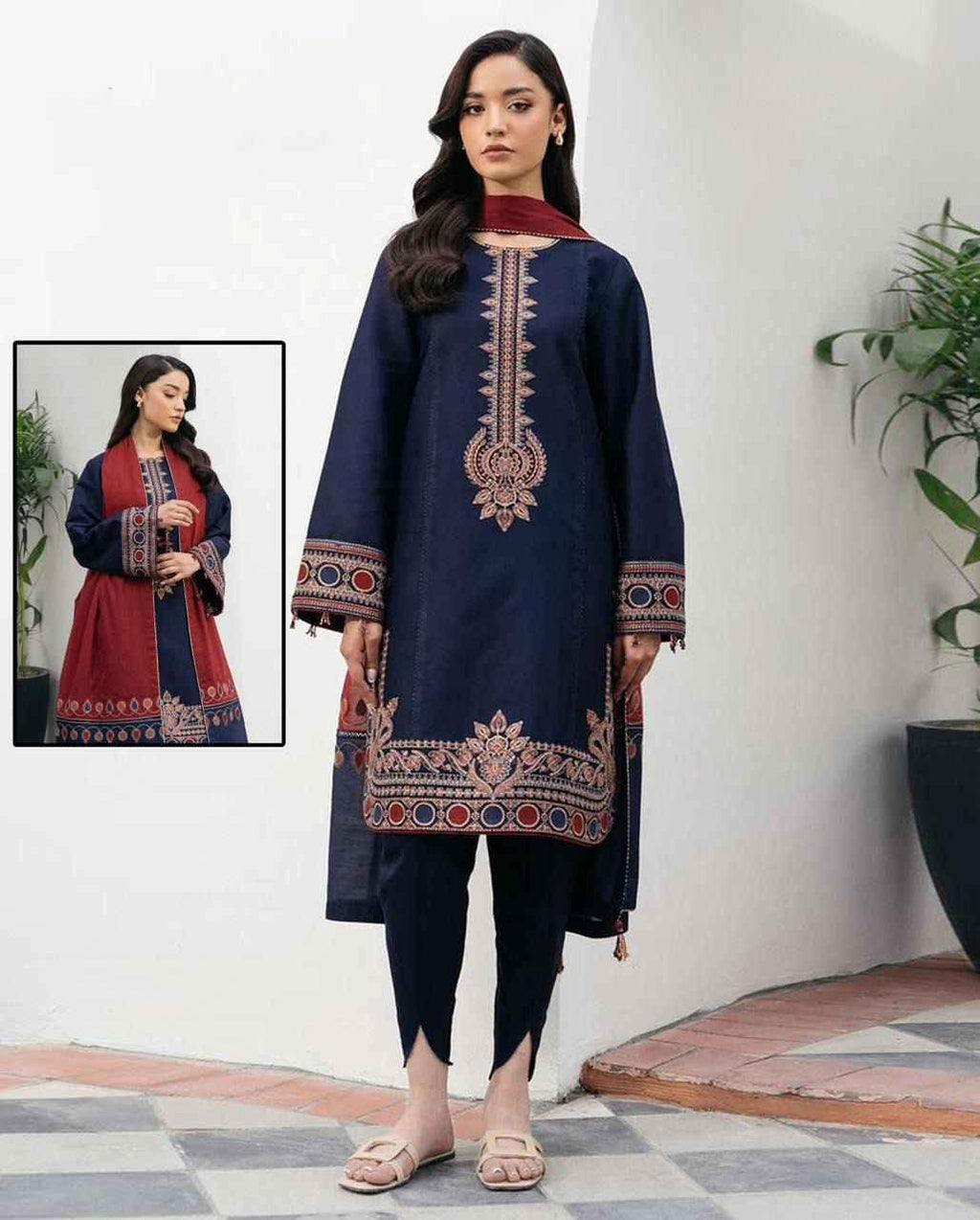 Bareeze | Embroidered | 3pc | Dhanak - ZNH Textile 