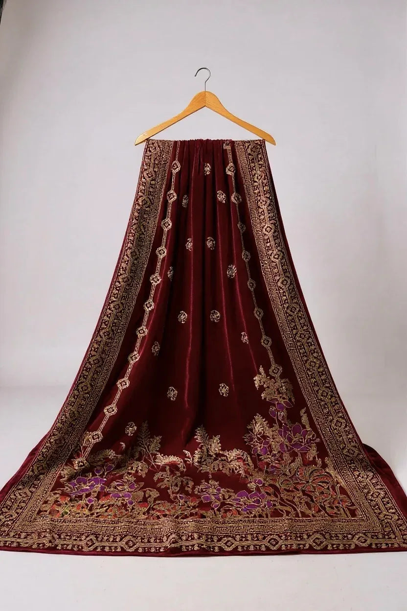 Bareeze Luxury Velvet Shawl Test - ZNH Textile 