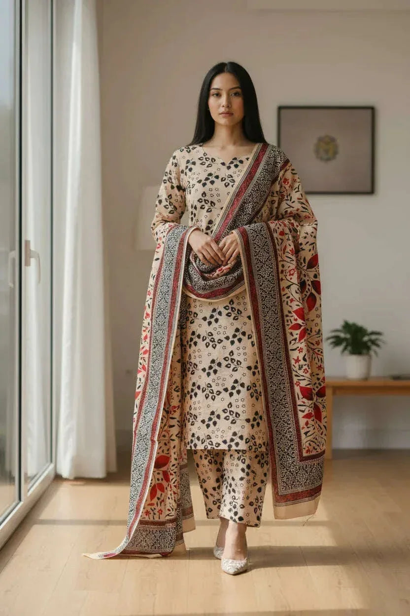 KHADDAR | 3PC | Bin Saeed - ZNH Textile 