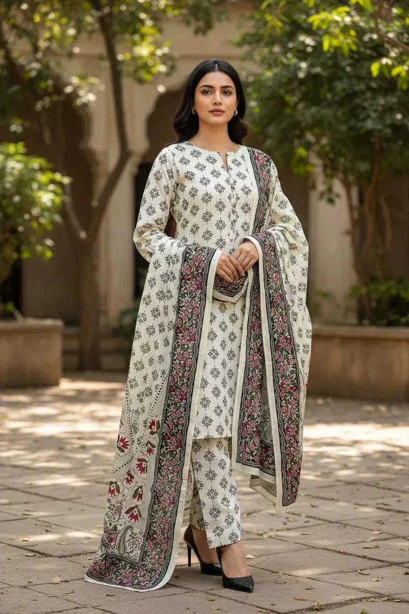 KHADDAR | 3PC | Bin Saeed - ZNH Textile 