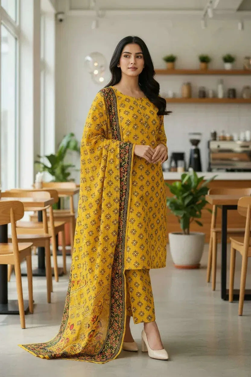 KHADDAR | 3PC | Bin Saeed - ZNH Textile 