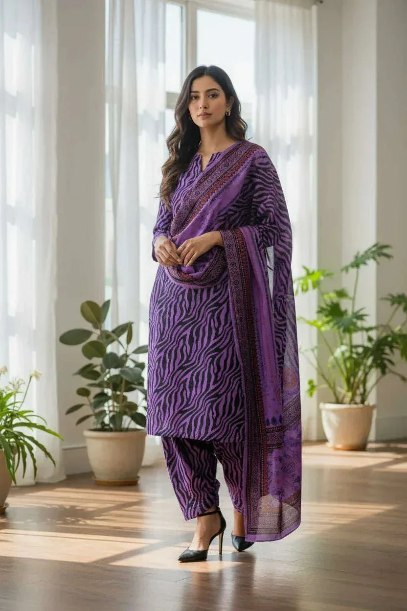 KHADDAR | 3PC | Bin Saeed - ZNH Textile 