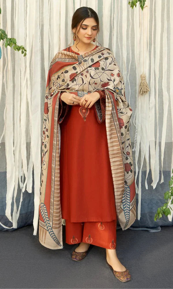 URGE-Embroidered Lawn Unstitched 3PC with Embroidered Trouser